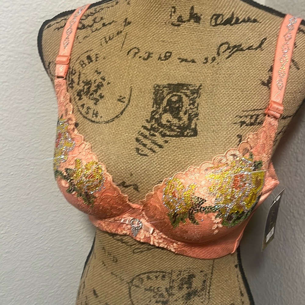 Preach colored Swarovski crystal bras